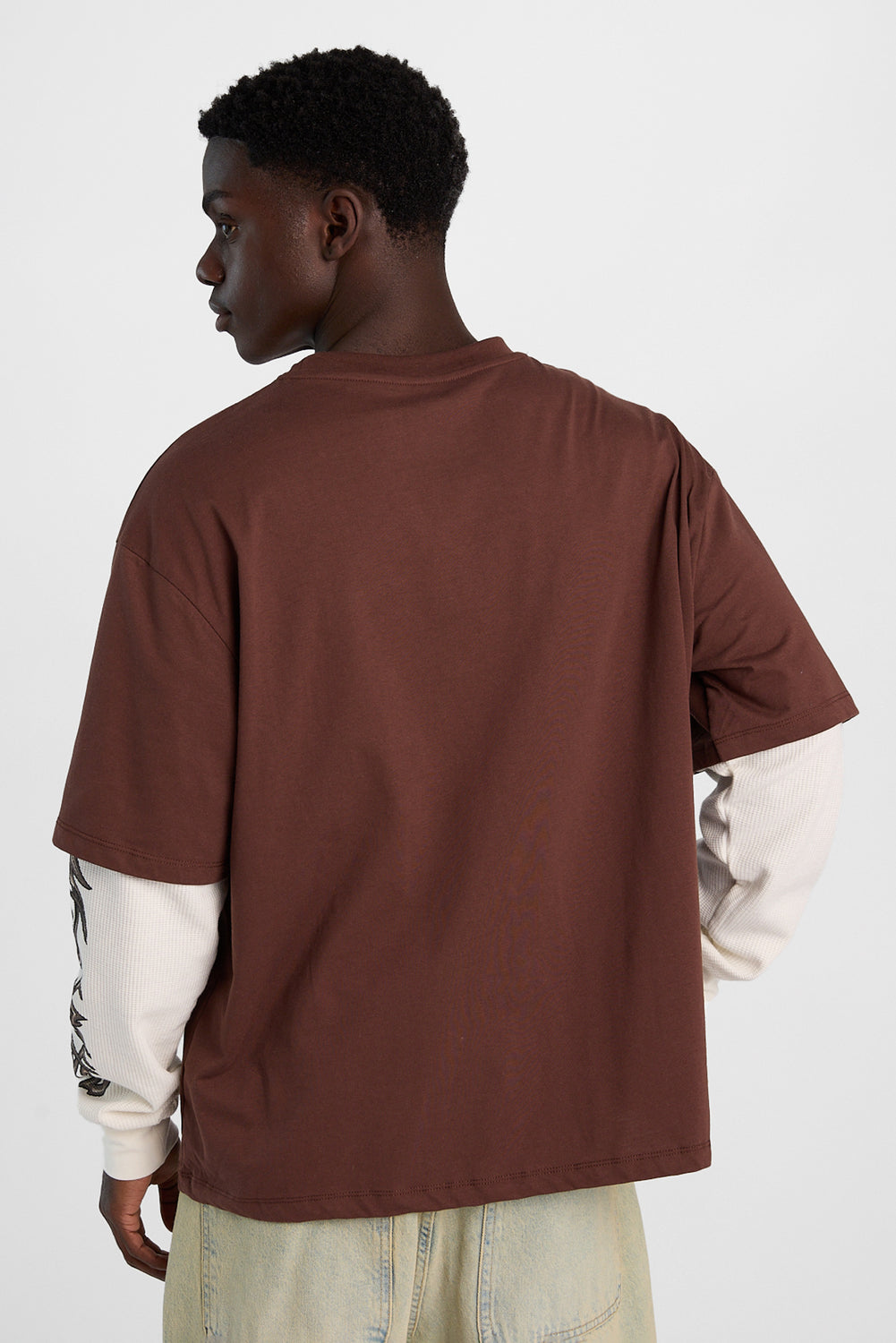 Arsenic Gothic Logo Long Sleeve 2-Fer Tee Arsenic Gothic Logo Long Sleeve 2-Fer Tee