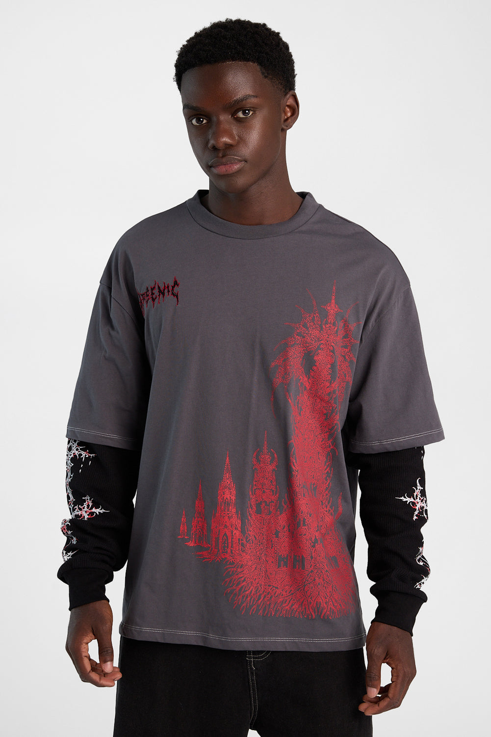 T-shirt superposé à manches longues imprimé Arsenic T-shirt superposé à manches longues imprimé Arsenic