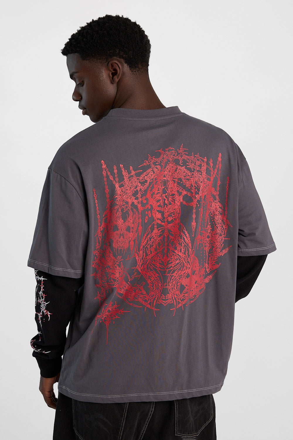 T-shirt superposé à manches longues imprimé Arsenic T-shirt superposé à manches longues imprimé Arsenic