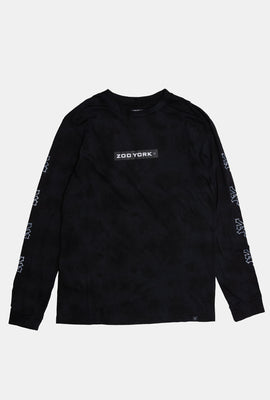 Zoo York Mens Box Logo Tie-Dye Long Sleeve