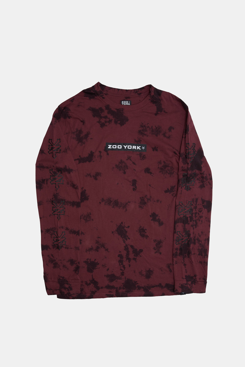 Zoo York Mens Box Logo Tie-Dye Long Sleeve Zoo York Mens Box Logo Tie-Dye Long Sleeve