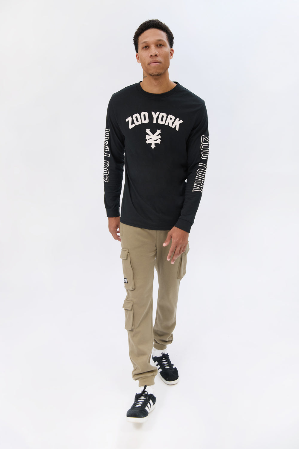 Zoo York Mens Puff Logo Long Sleeve Zoo York Mens Puff Logo Long Sleeve