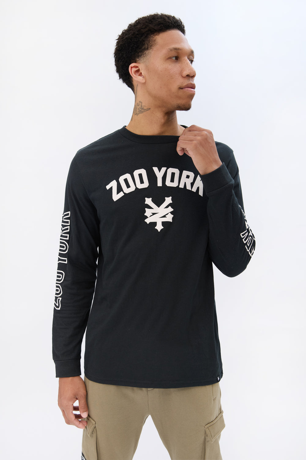 Zoo York Mens Puff Logo Long Sleeve Zoo York Mens Puff Logo Long Sleeve