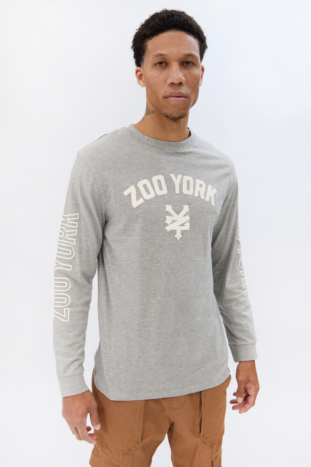 Zoo York Mens Puff Logo Long Sleeve Zoo York Mens Puff Logo Long Sleeve