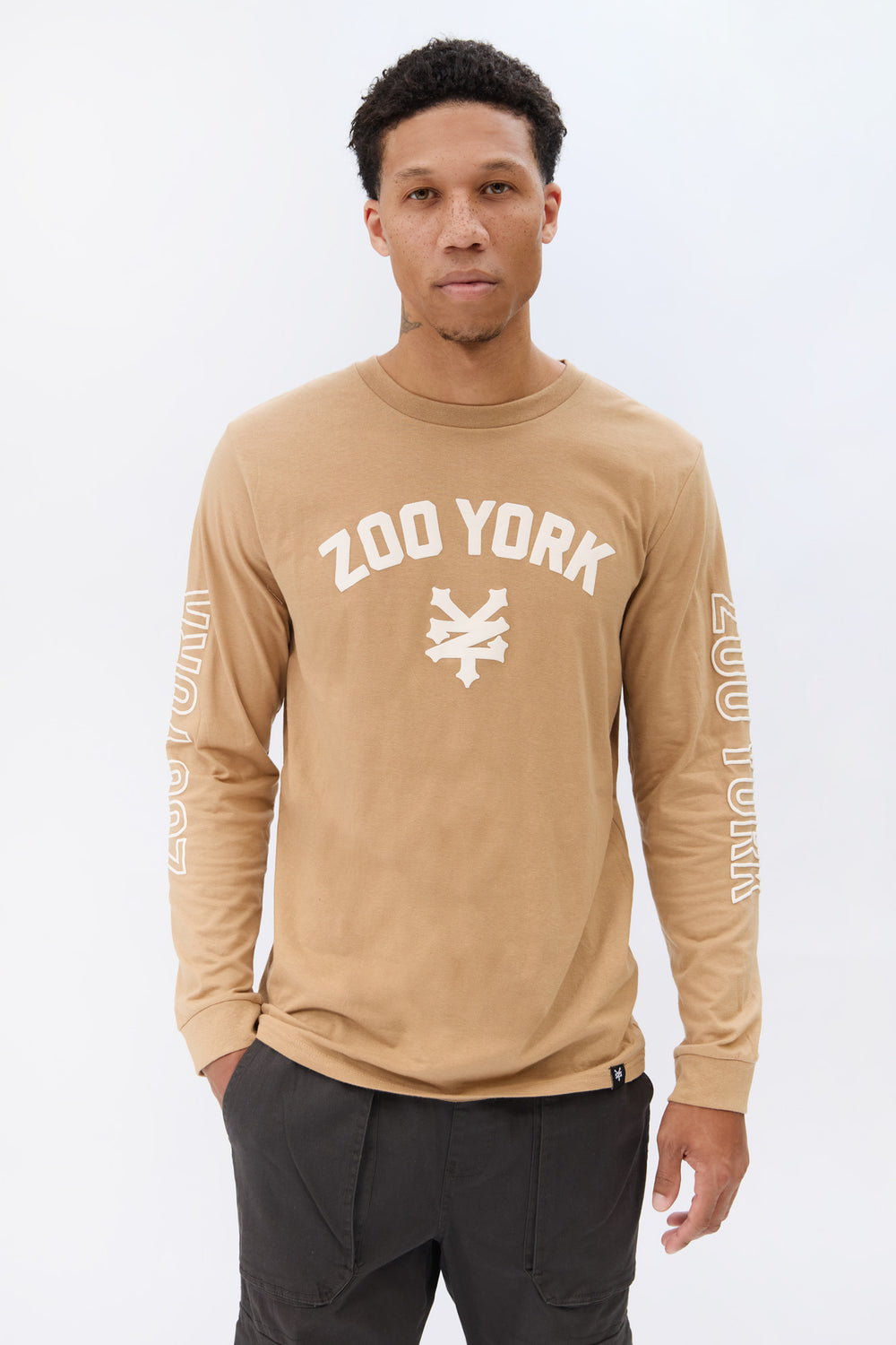 Zoo York Mens Puff Logo Long Sleeve Zoo York Mens Puff Logo Long Sleeve