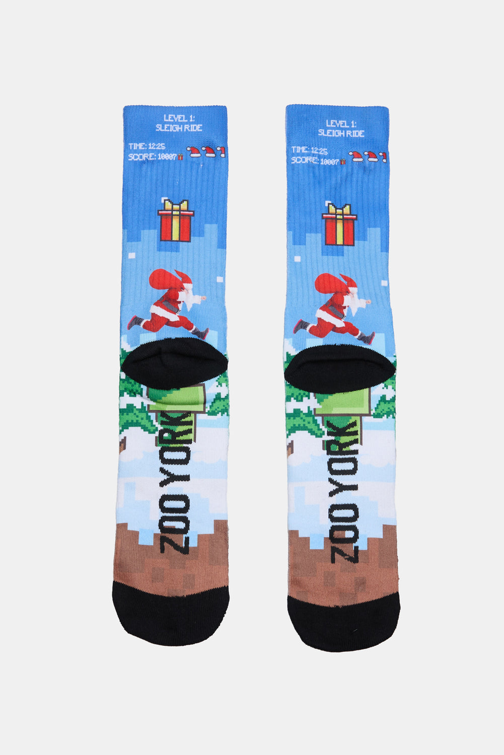 Zoo York Mens Holiday Print Crew Socks Zoo York Mens Holiday Print Crew Socks