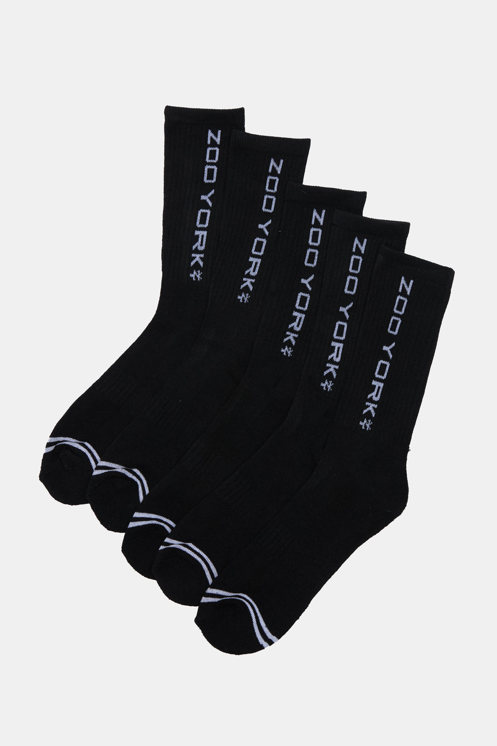 Zoo York Mens 5-Pack Athletic Crew Socks Zoo York Mens 5-Pack Athletic Crew Socks