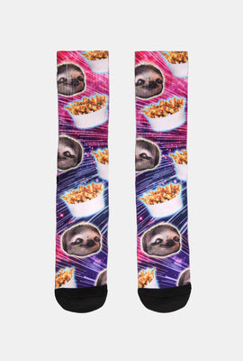 Zoo York Mens Printed Crew Socks