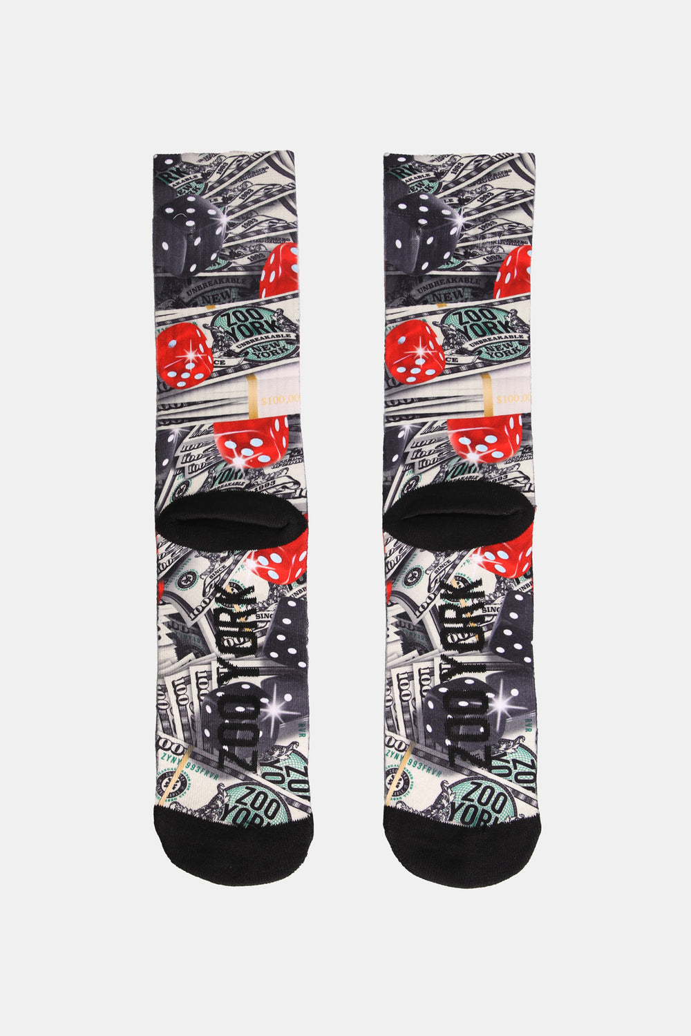 Zoo York Mens Printed Crew Socks Zoo York Mens Printed Crew Socks