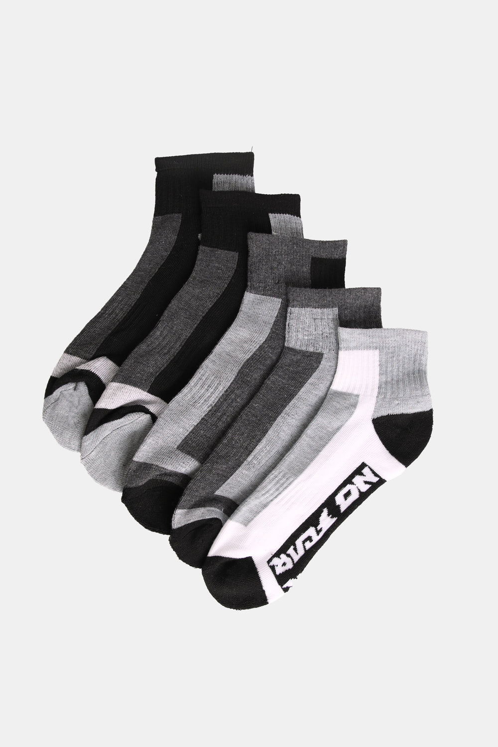 No Fear Mens 5-Pack Logo Ankle Socks No Fear Mens 5-Pack Logo Ankle Socks