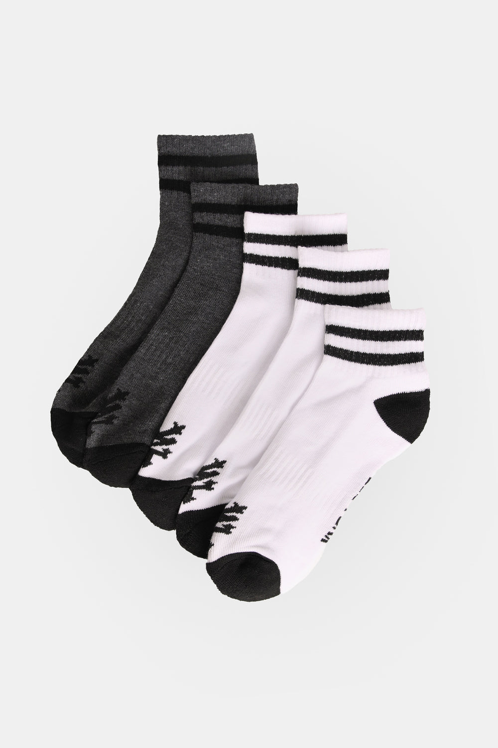 Zoo York Mens 5-Pack Athletic Ankle Socks Zoo York Mens 5-Pack Athletic Ankle Socks