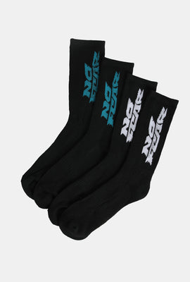 4 paires de chaussettes athlétiques No Fear homme