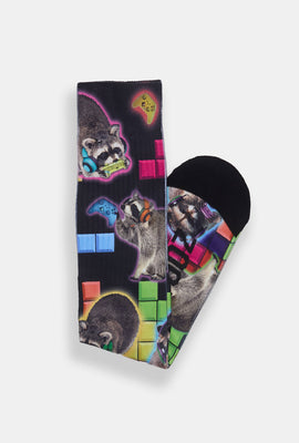 Zoo York Mens Printed Crew Socks