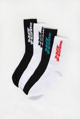 4 Paires de Chaussettes Athlétiques No Fear Homme