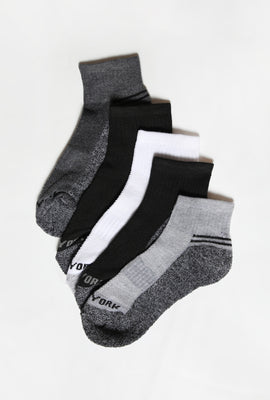 Zoo York Mens 5-Pack Athletic Ankle Socks