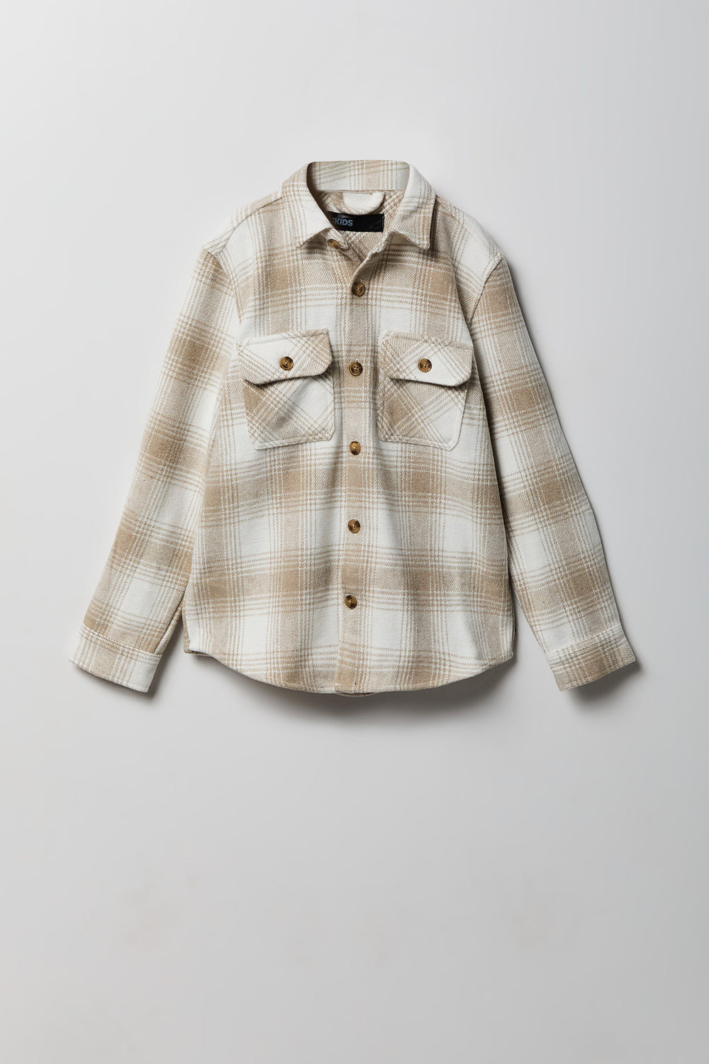 Youth Plaid Button-Up Shacket Youth Plaid Button-Up Shacket