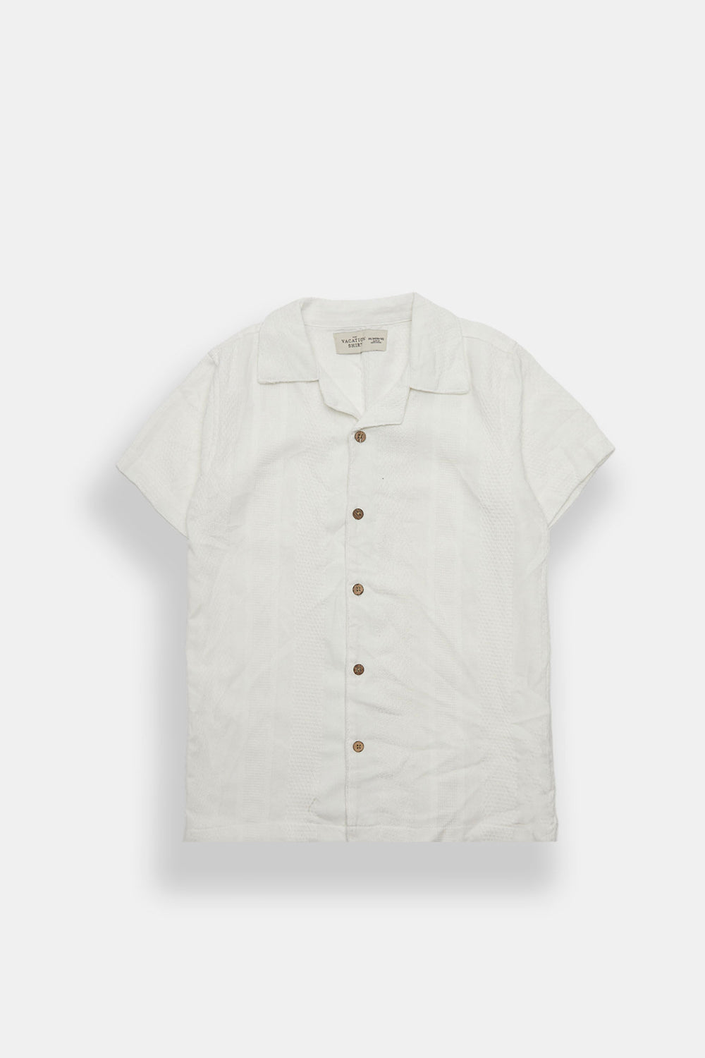 Chemise boutonnée texturée à rayures junior Chemise boutonnée texturée à rayures junior