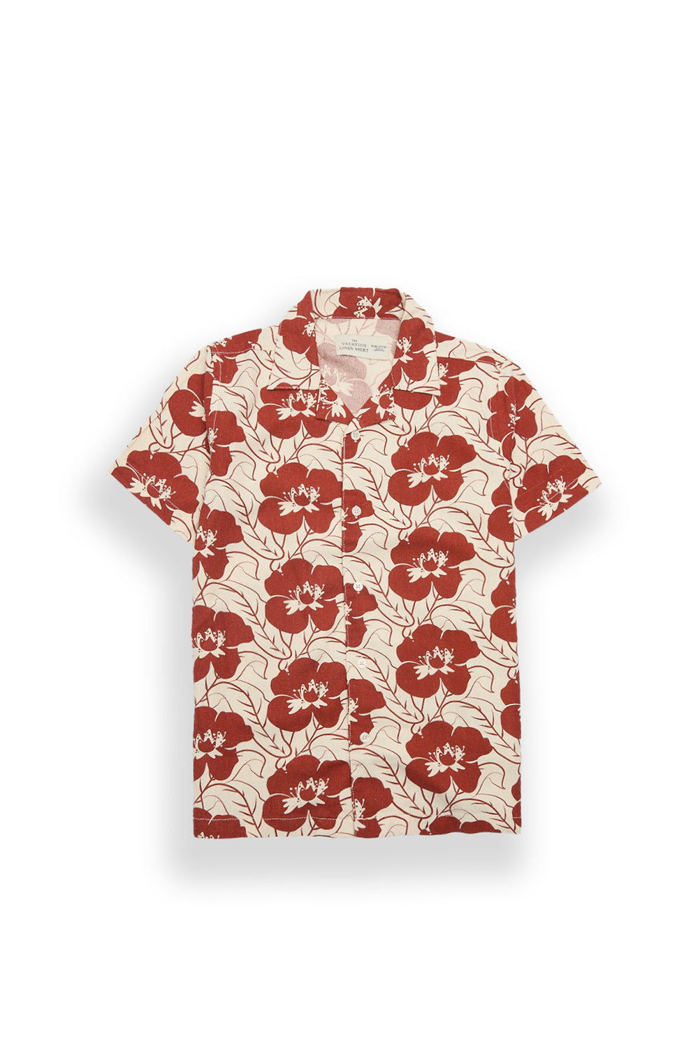 Chemise boutonnée à imprimé floral en mélange de lin junior Chemise boutonnée à imprimé floral en mélange de lin junior