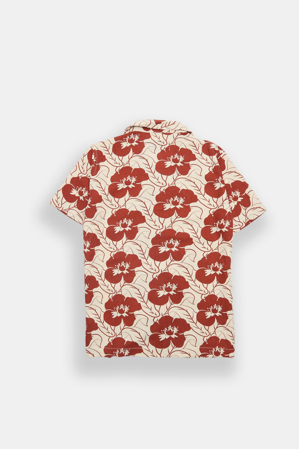 Chemise boutonnée à imprimé floral en mélange de lin junior Chemise boutonnée à imprimé floral en mélange de lin junior