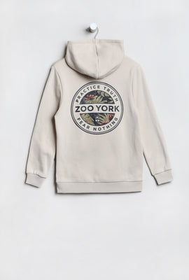 Zoo York Youth Tropical Logo Beige Hoodie