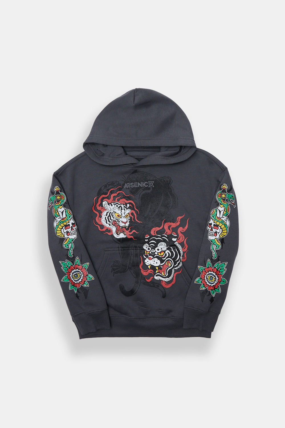 Arsenic Youth Leopard & Eagle Graphic Hoodie Arsenic Youth Leopard & Eagle Graphic Hoodie