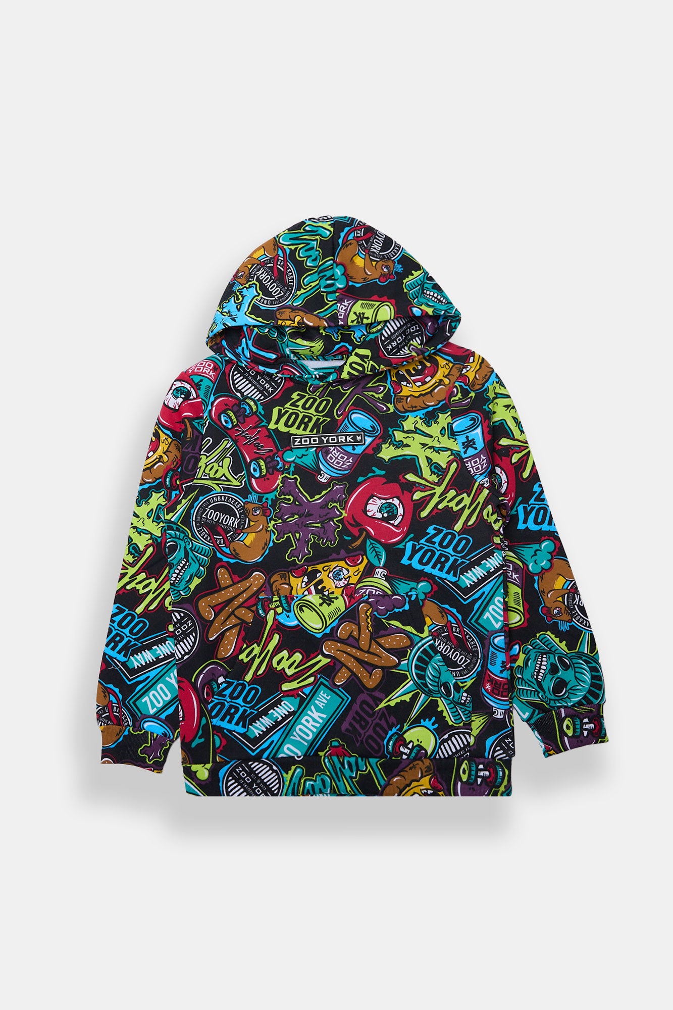 Zoo York Youth Graffiti Print Hoodie - /