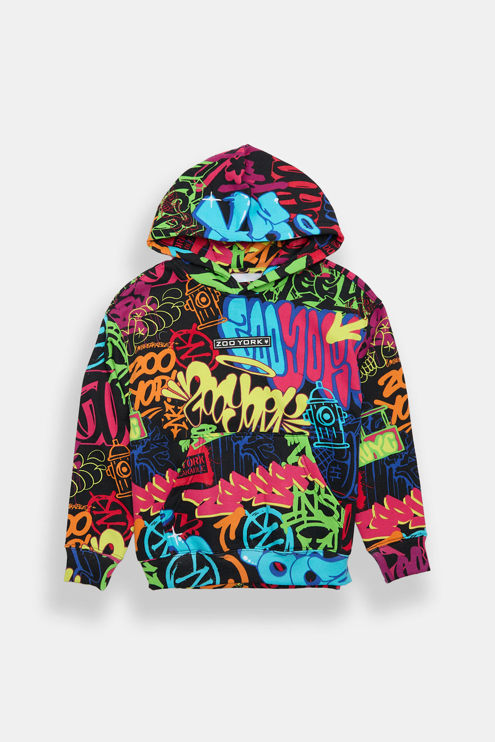 Zoo York Youth Graffiti Print Hoodie Zoo York Youth Graffiti Print Hoodie