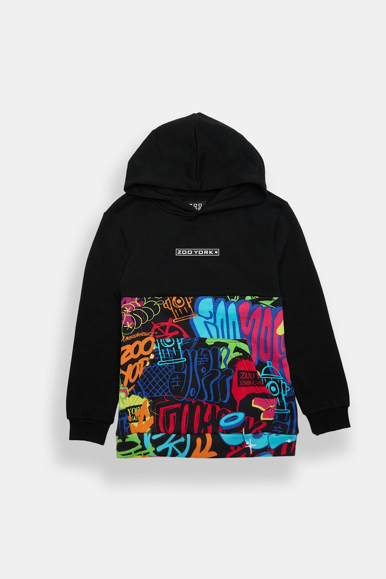 Zoo York Youth Graffiti Colour Block Hoodie - /