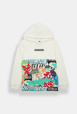 Zoo York Youth Graffiti Colour Block Hoodie