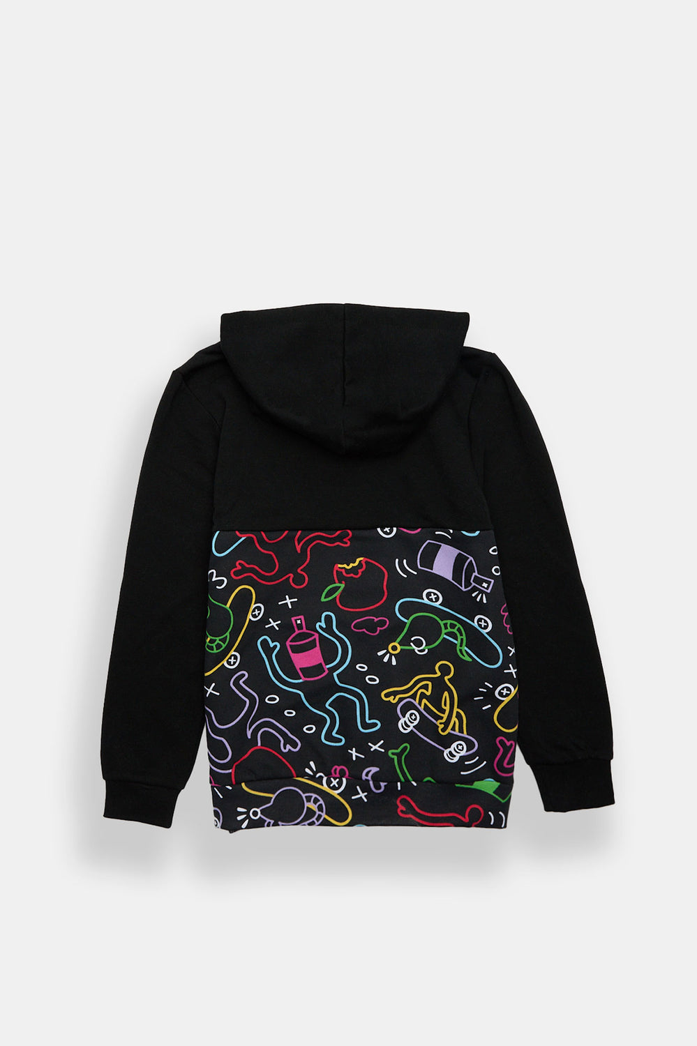 Zoo York Youth Doodle Colour Block Hoodie Zoo York Youth Doodle Colour Block Hoodie