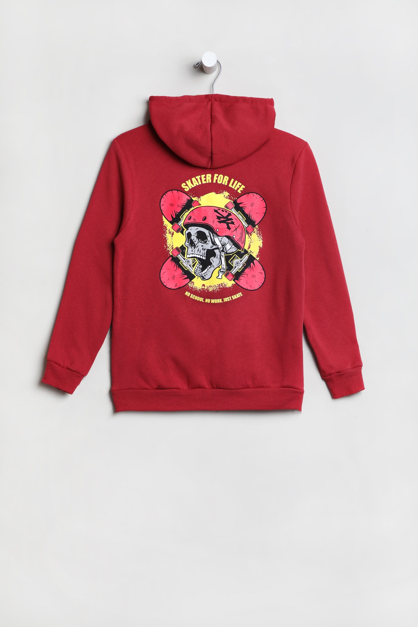 Zoo York Youth Skater For Life Hoodie - Dark Red /