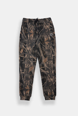 Jogger en molleton motif camouflage arbre Zoo York junior