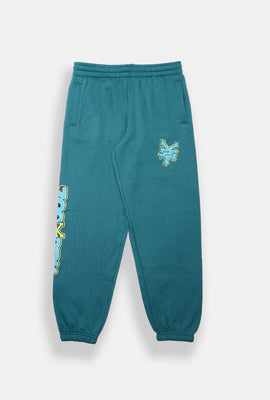 Jogger en molleton imprimé logo graffiti Zoo York junior