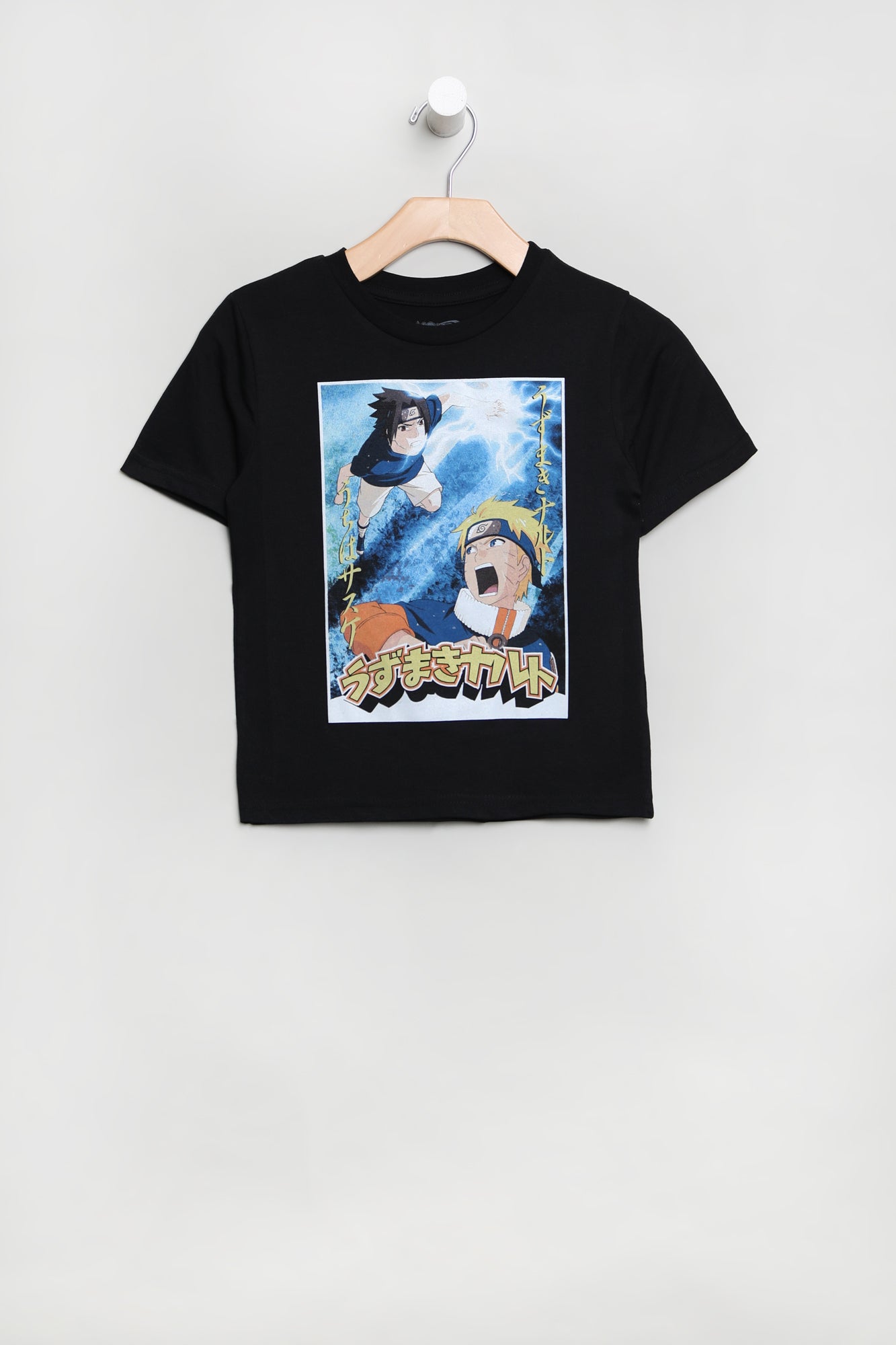 Youth Naruto Graphic T-Shirt - Black /