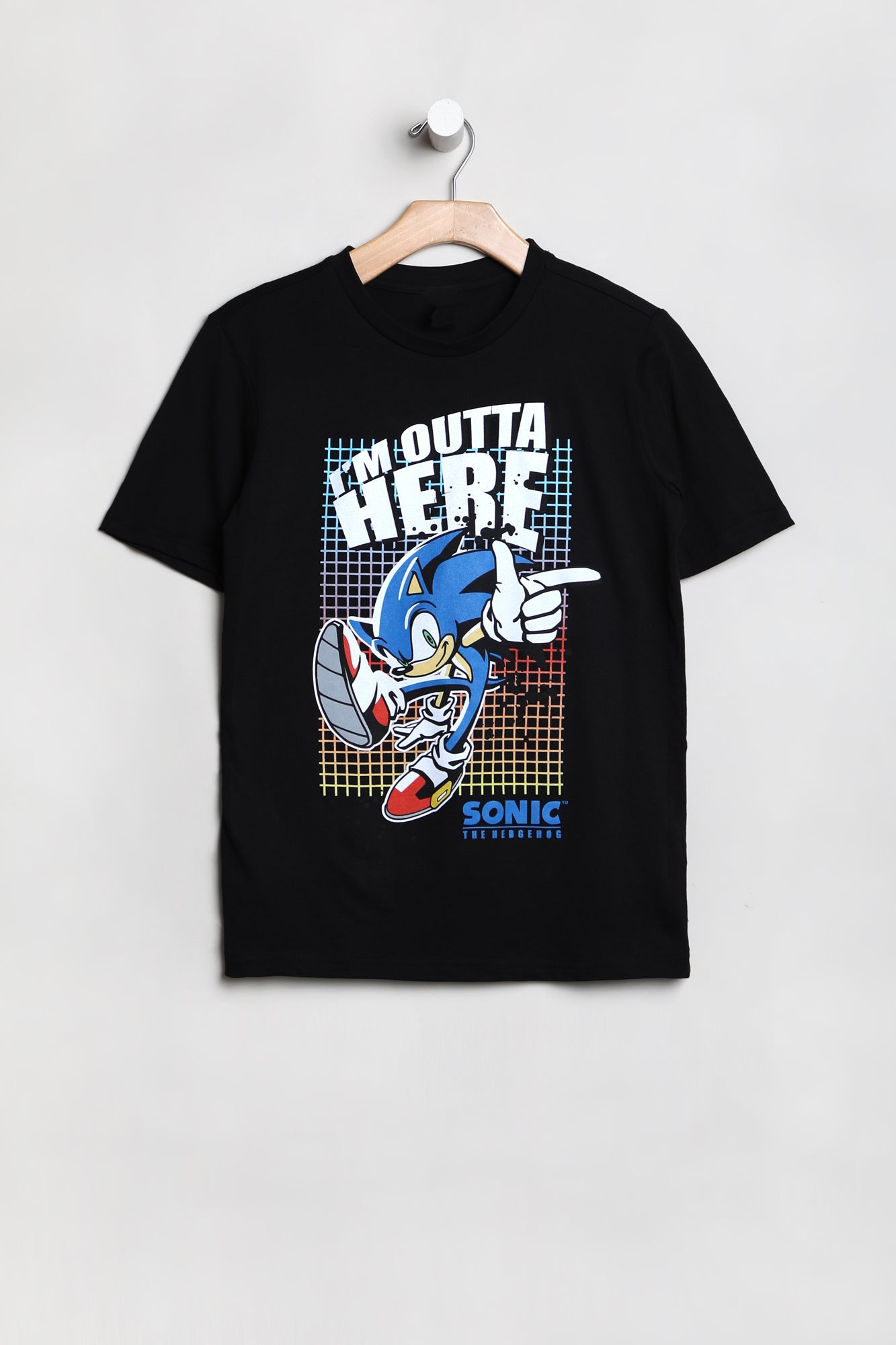 Youth Sonic the Hedgehog T-Shirt - Black /