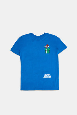 Youth Super Mario Pocket Print T-Shirt