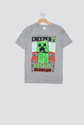 Youth Minecraft Creeper T-Shirt