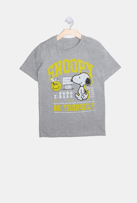 T-shirt imprimé Be Yourself Snoopy junior