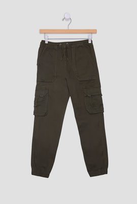 Jogger cargo en sergé coupe ample Arsenic junior