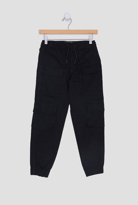 Arsenic Youth Relaxed Twill Cargo Jogger