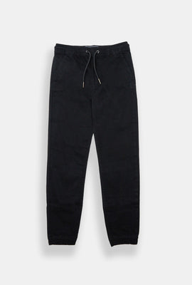 Jogger en sergé coupe slim Arsenic junior