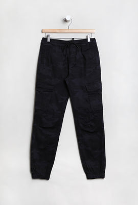 West49 Youth Camo Twill Cargo Jogger