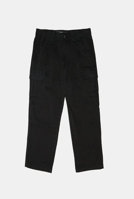 Pantalon cargo en sergé skateur ample Arsenic junior