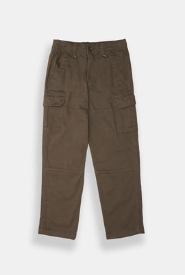 Pantalon cargo en sergé skateur ample Arsenic junior
