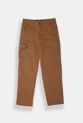 Pantalon cargo en sergé skateur ample Arsenic junior