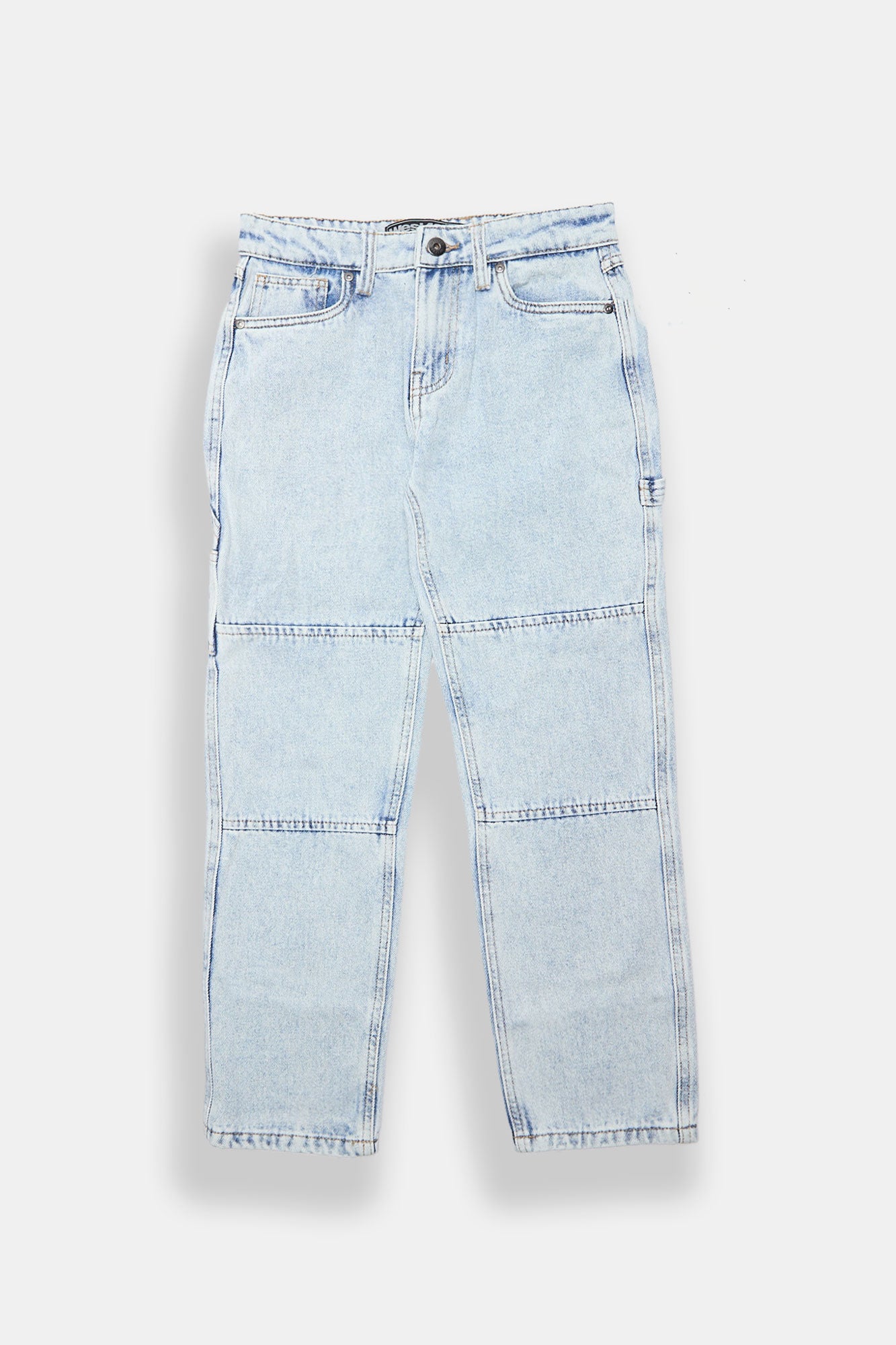 West49 Youth Cut & Sew Carpenter Jeans - Light Denim Blue /