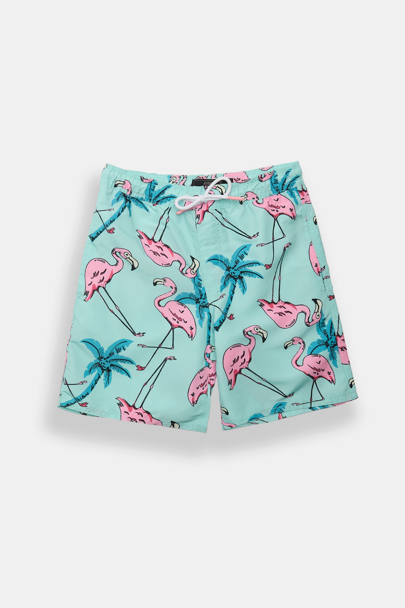 Arsenic Youth Flamingo Swim Shorts 7" - Teal /