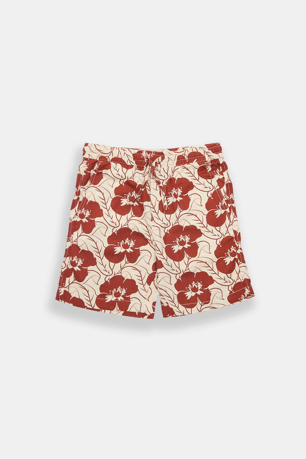 Short à imprimé floral en mélange de lin junior Short à imprimé floral en mélange de lin junior