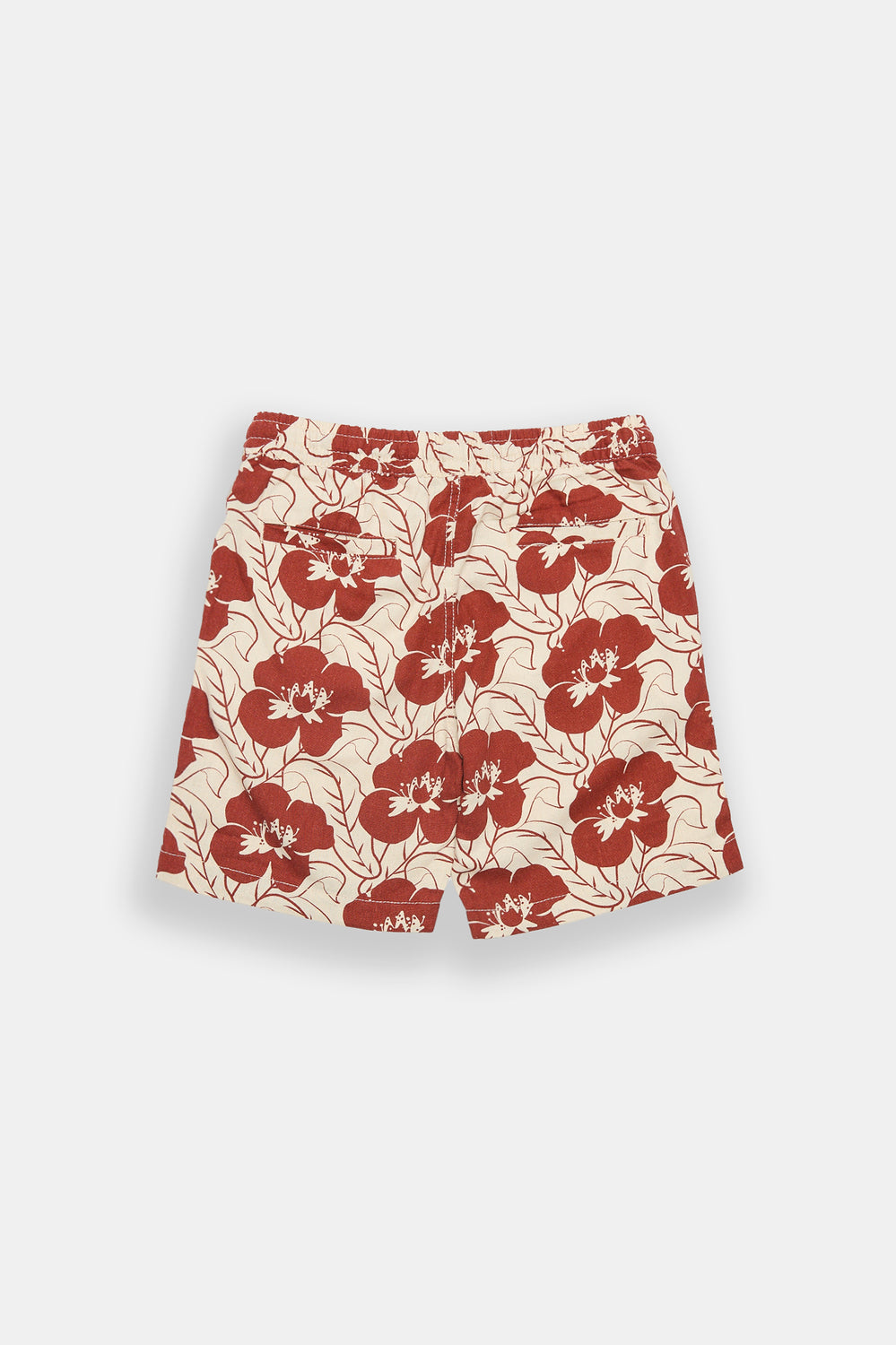 Short à imprimé floral en mélange de lin junior Short à imprimé floral en mélange de lin junior