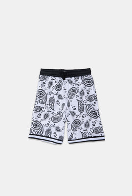 Shorts en molleton motif bandana Arsenic junior